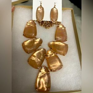 Kendra Scott Peach Illusion Harlow and Elle set